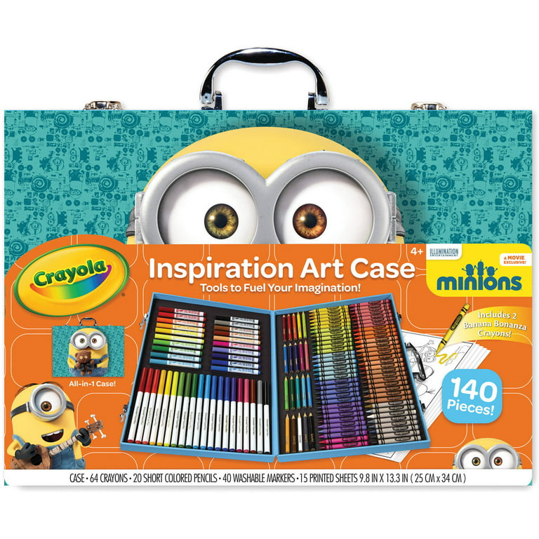 Crayola Minions Inspiration Art Case with 140 Pieces