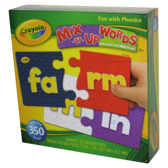 Crayola Mix It Up Words Fun With Phonics (2018) Bendon Educational Puzzle Pieces