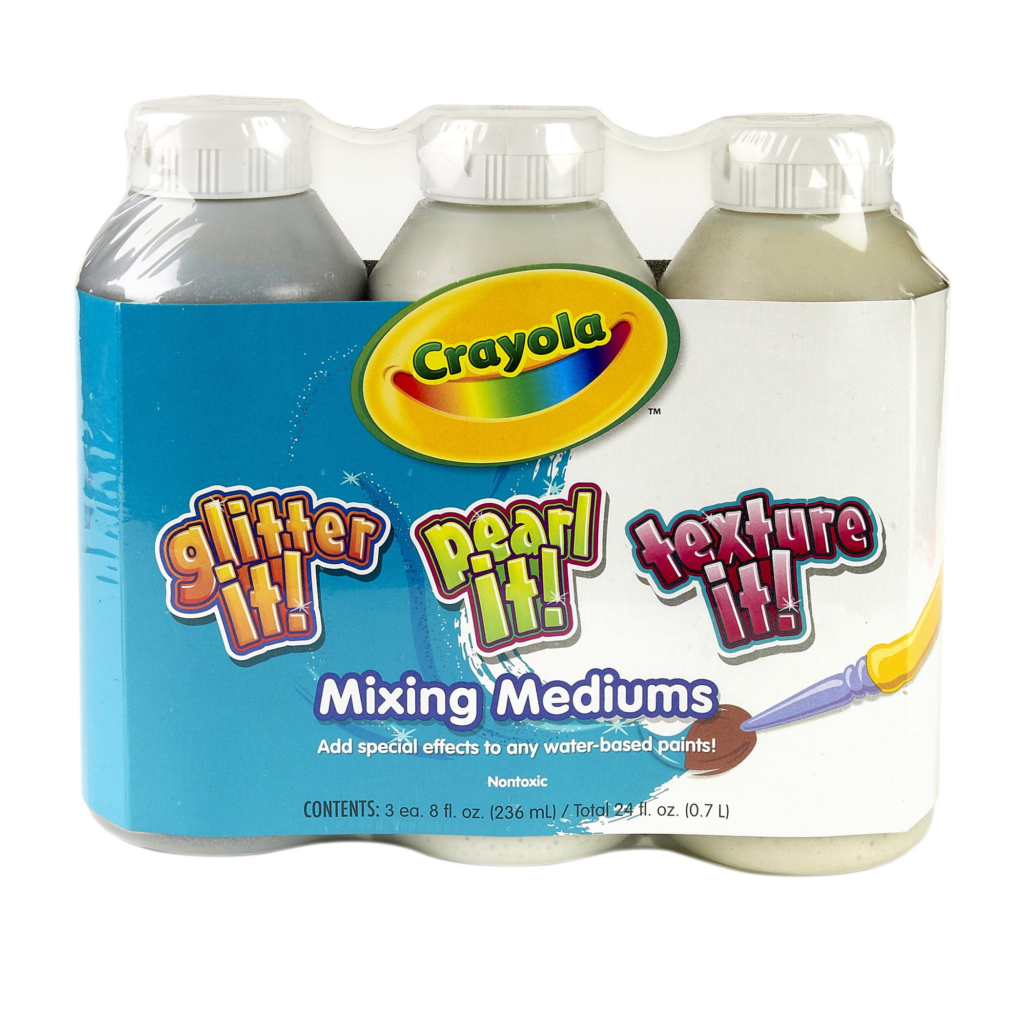 Crayola Mixing Mediums Paint Effects, Pack Of 3