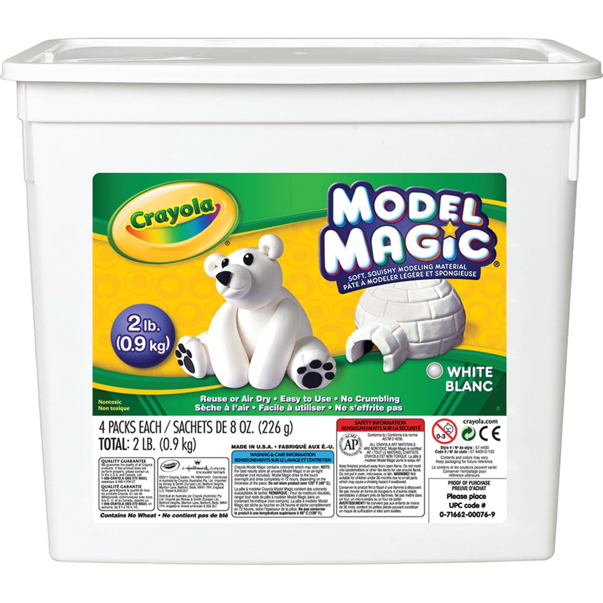 Crayola Model Magic Modeling Compound (White 2lb)