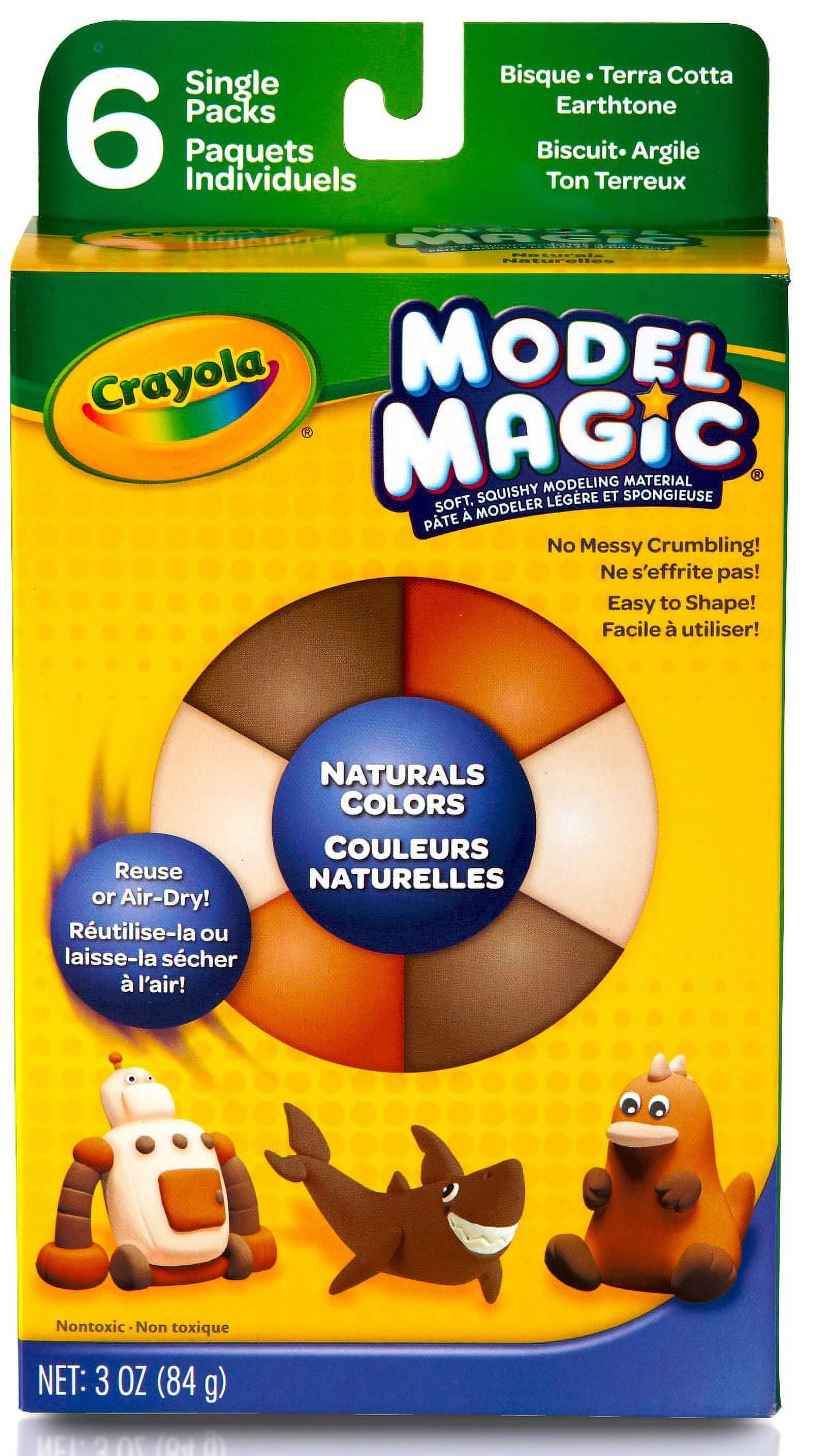 Crayola Model Magic .5oz 6/Pkg-Secondary, 1 - Baker's