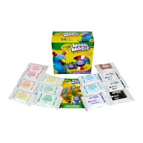 Crayola Model Magic Deluxe Variety Pack (14ct), 7oz, No Bake, Bulk Modeling Clay Alternative, Sensory Toy, Art Classroom Essentials, School Supplies, Crafting Gifts, Ages 4+