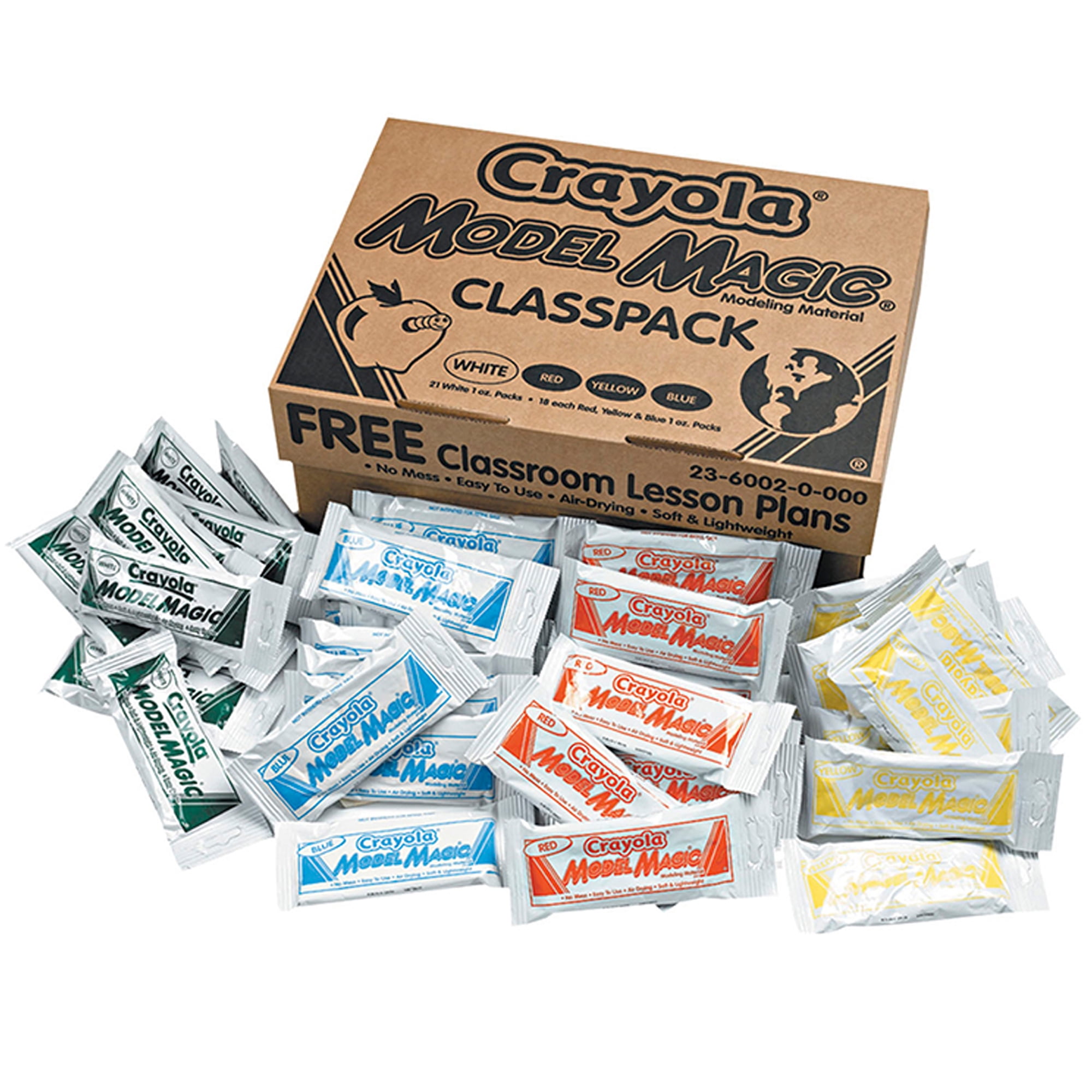  Crayola 574418 Model Magic Compound, White, Twelve 8