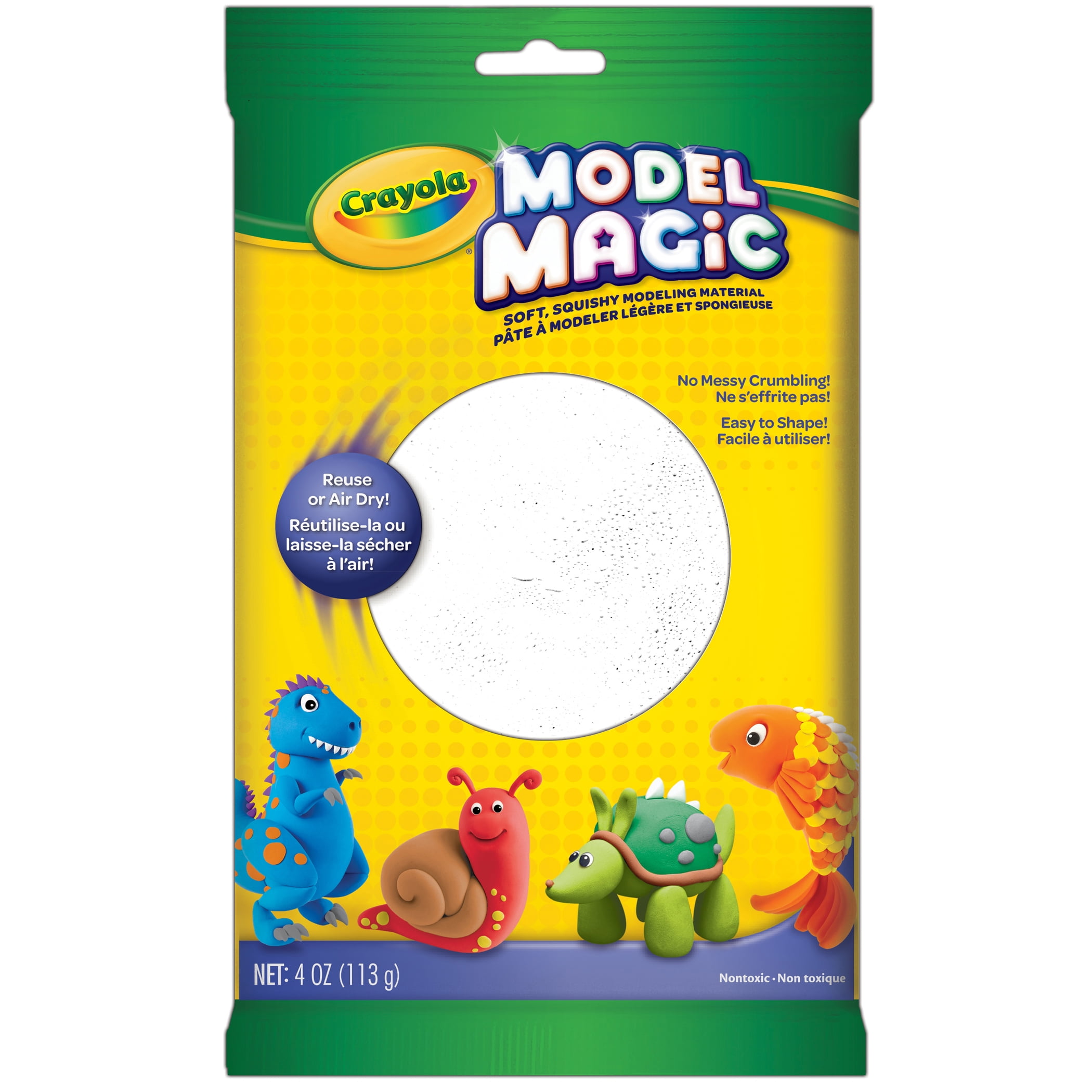 Crayola Model Magic Modeling Compound, White, 4 Oz Packs, 6 Packs