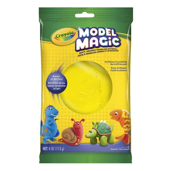 Crayola Yellow Model Magic Modeling Material, 4 ounces