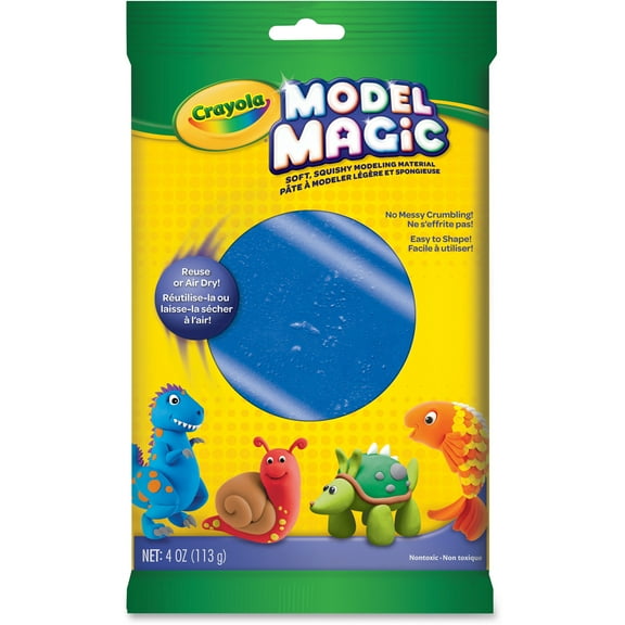 Crayola Model Magic Modeling Dough, Blue, Craft Supplies, Art Supplies, 4 Oz Each