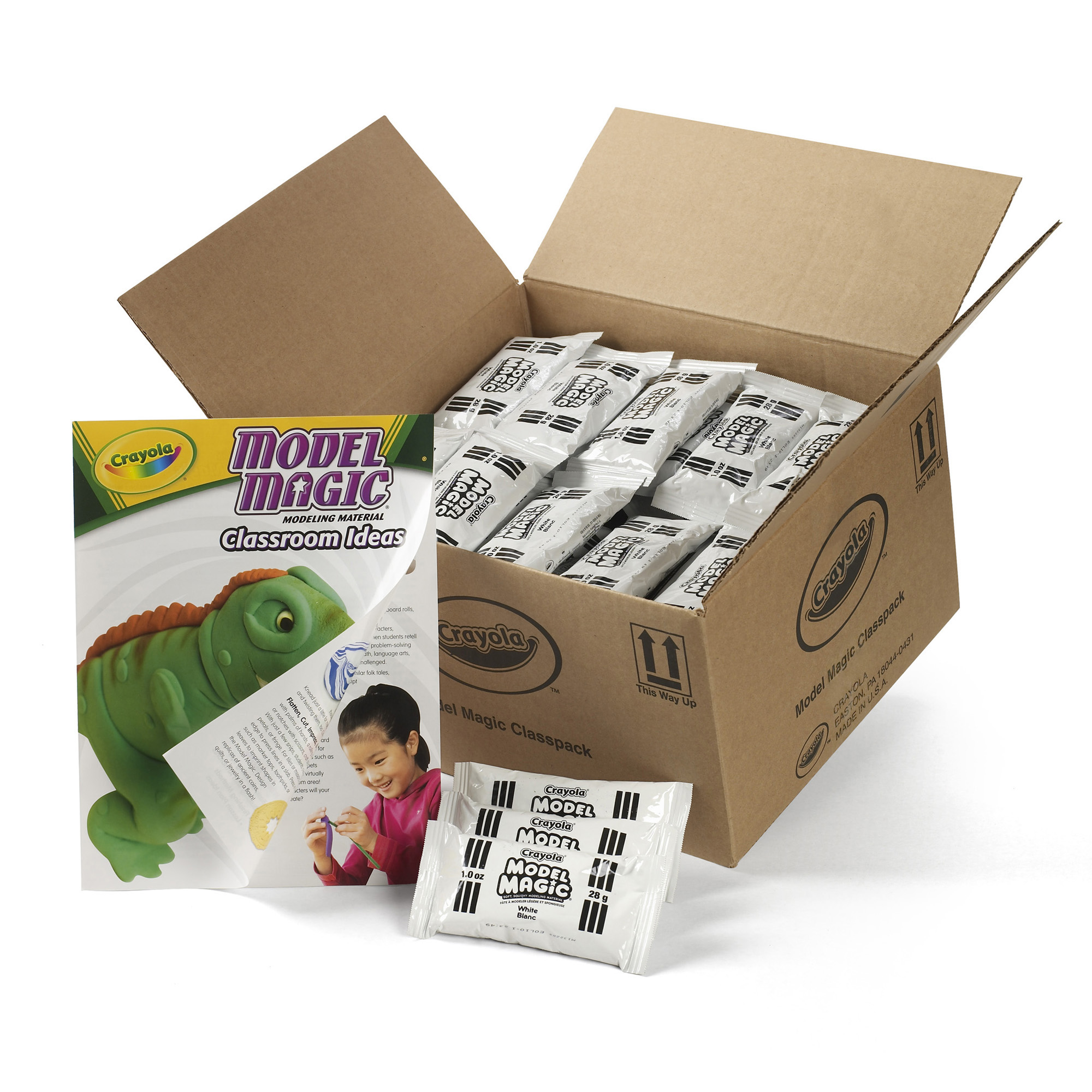 Crayola Model Magic, White Clay Alternative, Slime Ingredient, 75 Packs