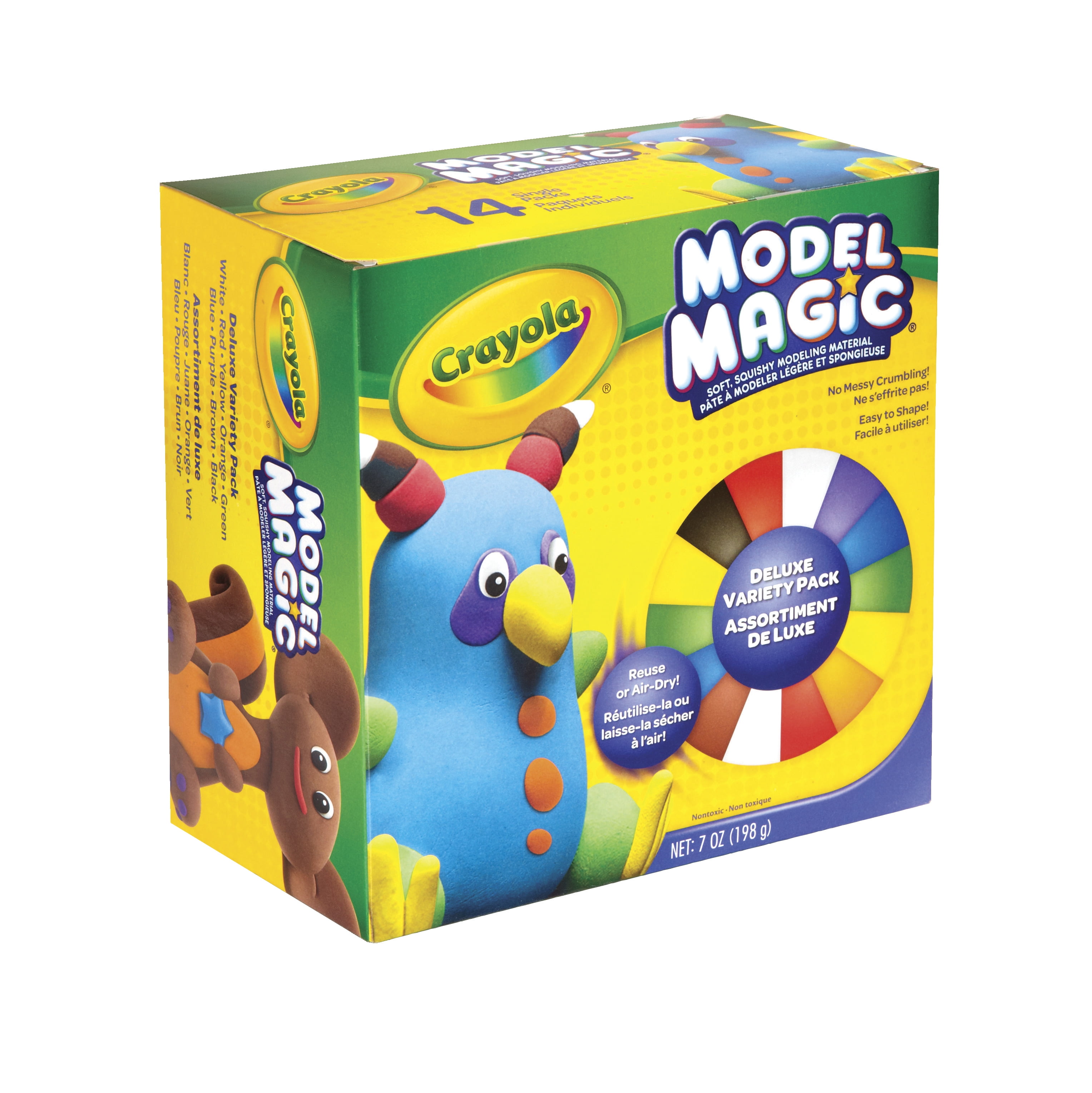 Crayola Model Magic Modeling Compound, 8 oz Packs, 4 Packs, Assorted Natural Colors, 2 lbs
