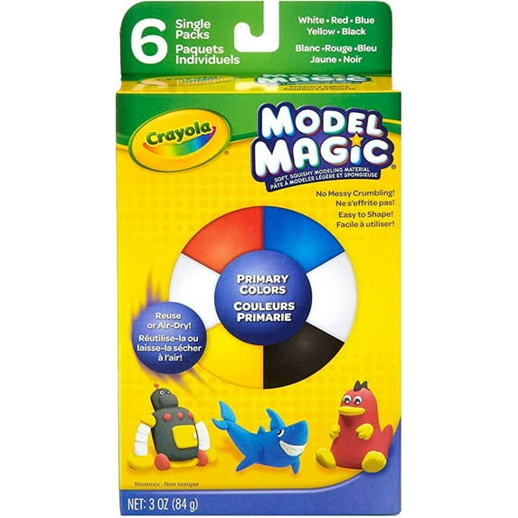 Crayola Model Magic Set, 6-Colors, Primary