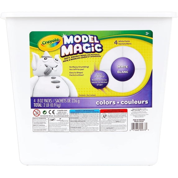 Crayola Model Magic White, Modeling Clay Alternative, Kids Art Supplies ...