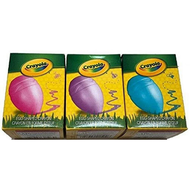 Crayola My First Crayons Egg Shaped Easy Palm-Grip for Toddlers 3  Individual Boxes