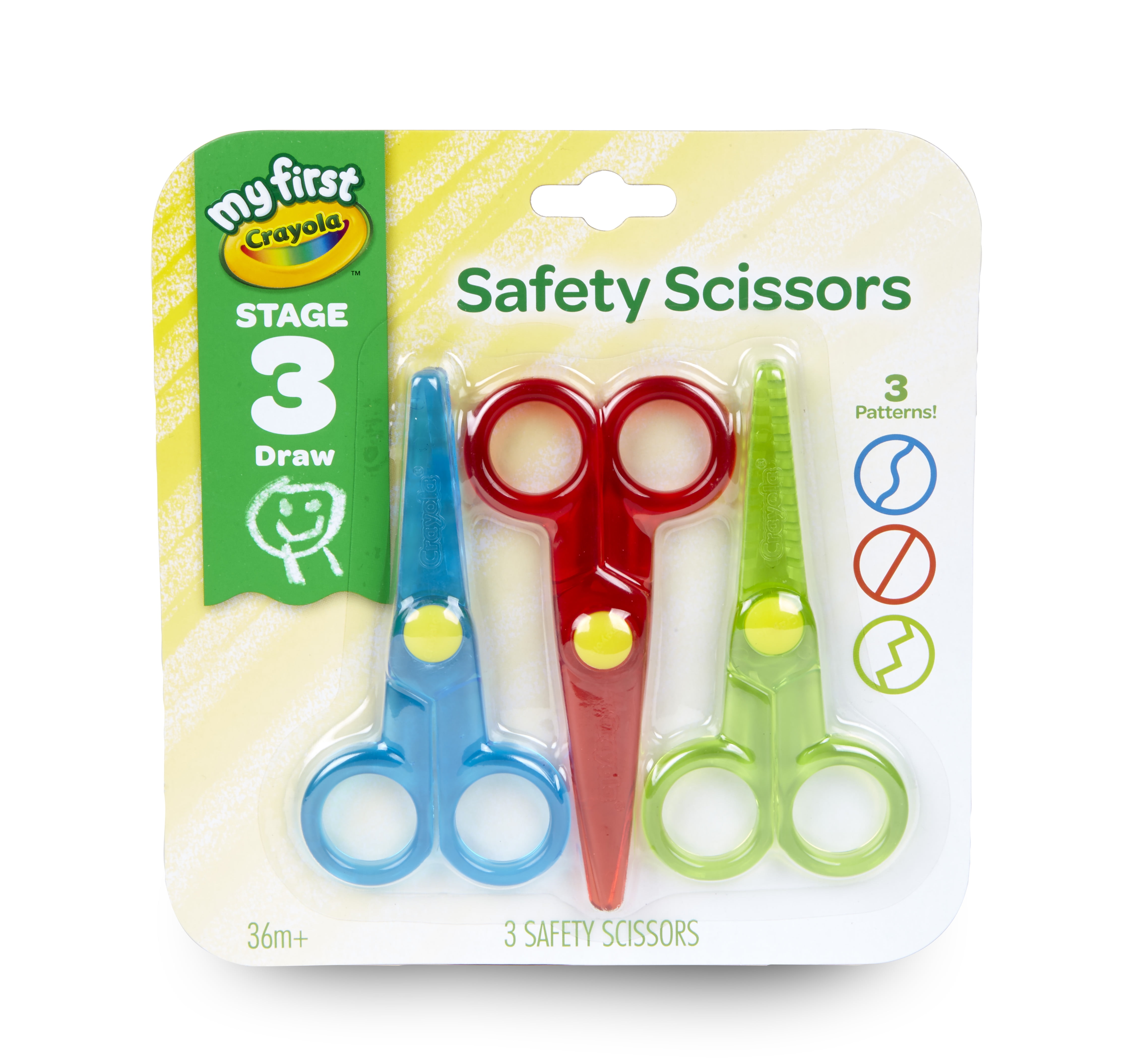 Child Safety Scissors Art Craft No Metal Scissor Kids Safe Straight & Zig  Zag