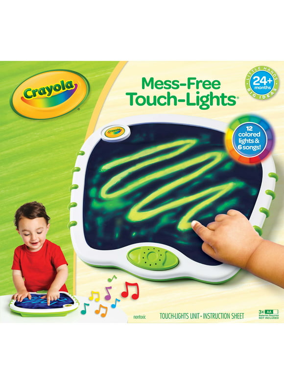 Crayola My First Touch Lights Art Kit, Musical Doodle Board, Gift for Girls & Boys