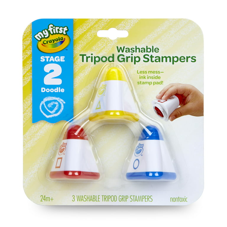Crayola My First Washable Stamps, Toddler Art Supplies, 3 Count