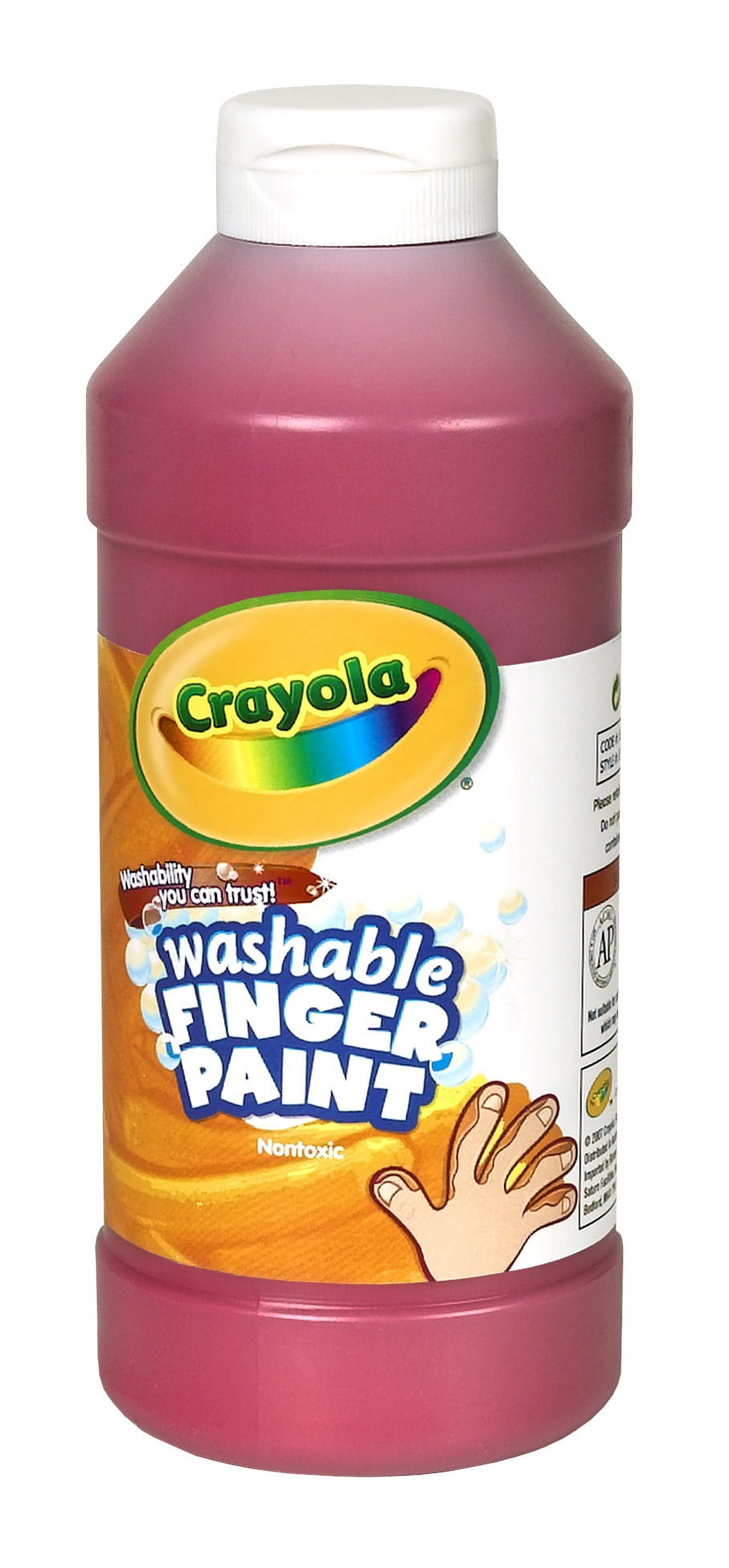 Crayola NonToxic Washable Finger Paint, 1 pt Squeeze Bottle, Red