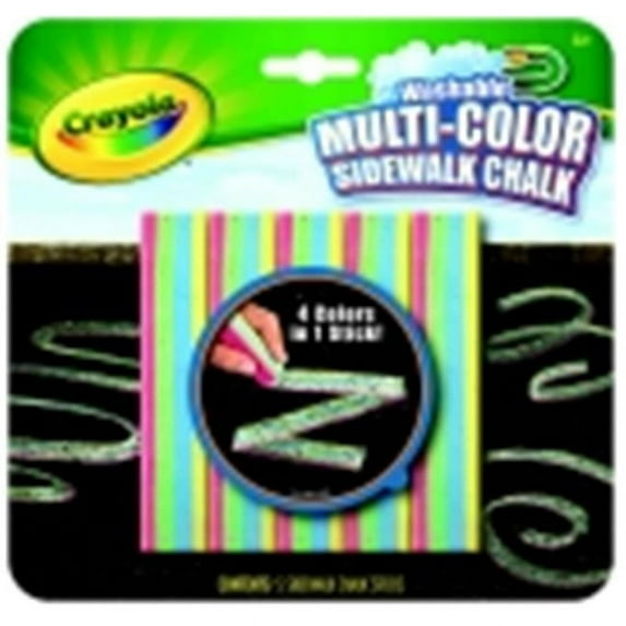 Crayola Non-Toxic Washable Sidewalk Chalk, Pack 5