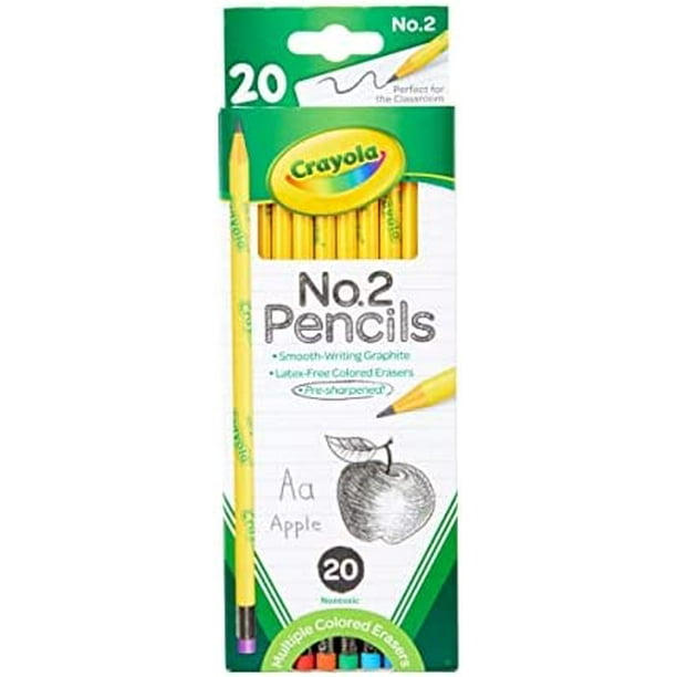 Crayola Number 2 Pencils, Classroom Supplies, 20 Count