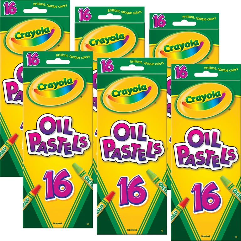 Crayola Oil Pastels, Assorted Colors, 16/Box (52-4616)