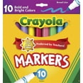 thumbnail image 1 of Crayola Original Broad Line Markers, Assorted Bright and Bold Colors, Set of 10, 1 of 4