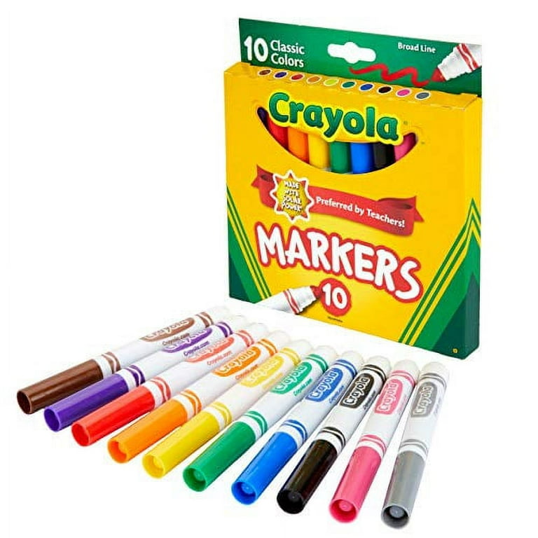 Crayola Original Marker Set, Fine Line, Assorted Classic Colors