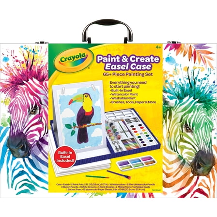 Crayola Paint and Create Easel Art Case, Painting Supplies for Kids, Creative Toys, Child Ages 4+