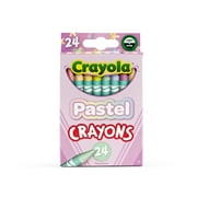 Crayola 24 Ct Pastel Crayons, School Supplies, Art Supplies, Creative Gifts for Kids Ages 3+