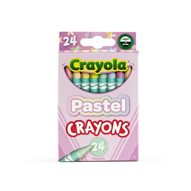 Crayola 24 Ct Pastel Crayons, School Supplies, Art Supplies, Creative Gifts for Kids Ages 3+