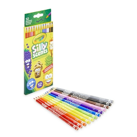 Crayola Pencil Set Silly Scents Colored Pencils Beginner Child, 12 Pieces