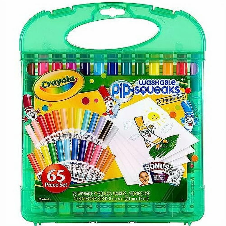 Crayola Pip Squeaks Marker Set (65ct), Washable Markers for Kids, Kids Art  Supplies for Classrooms, Mini Markers for School, Ages 4+ 