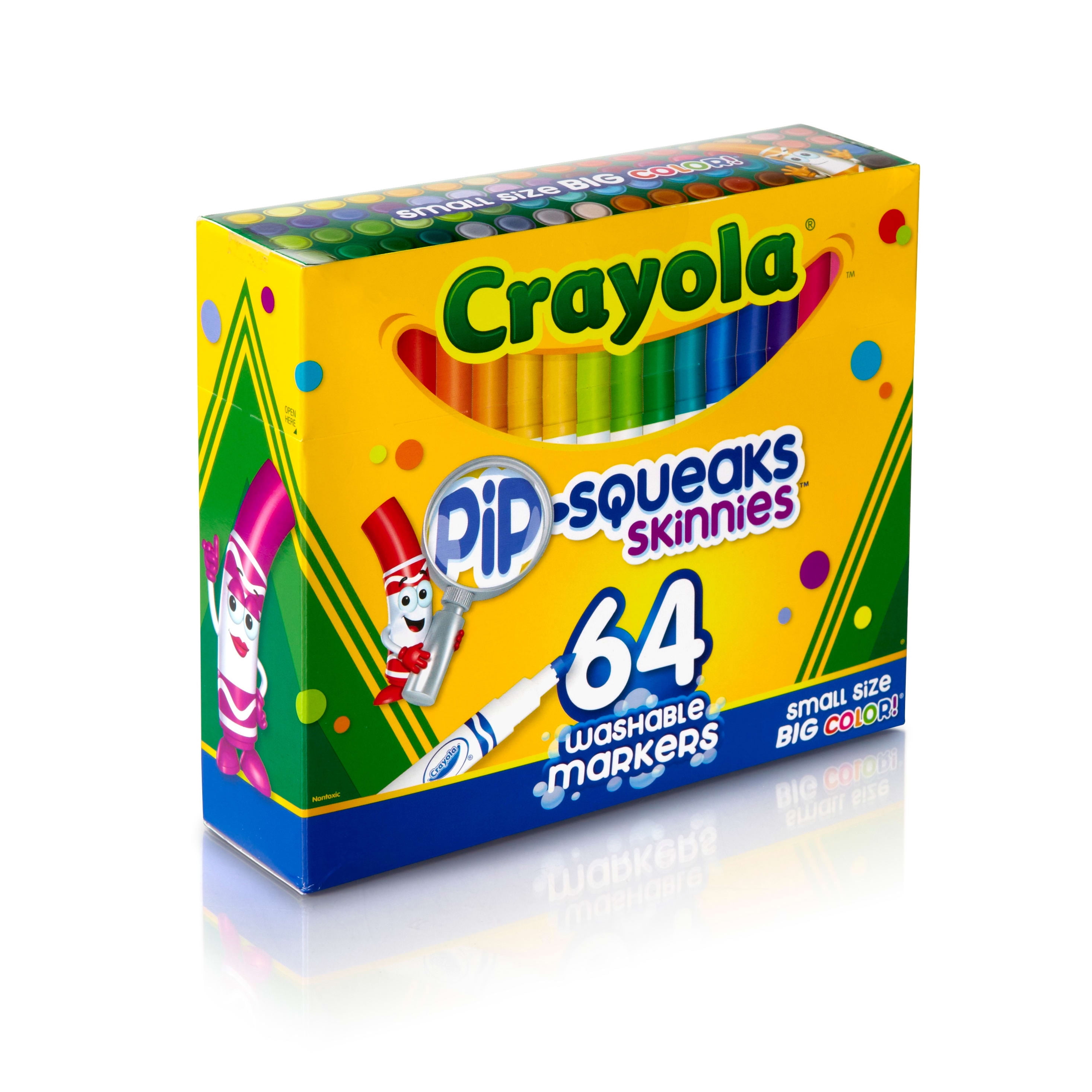 Crayola® Washable Window FX Markers, Conical, Astd Cryst