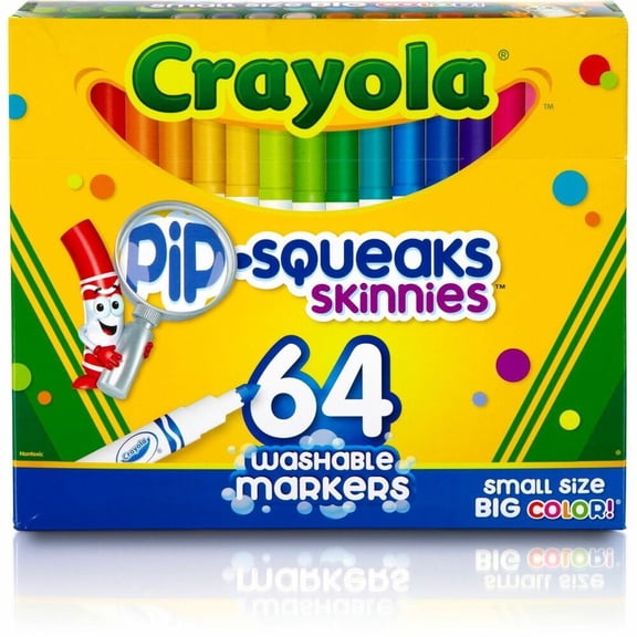 Crayola Pip Squeaks Washable Marker Bundle Conical, Assorted Colors, 1 Pack