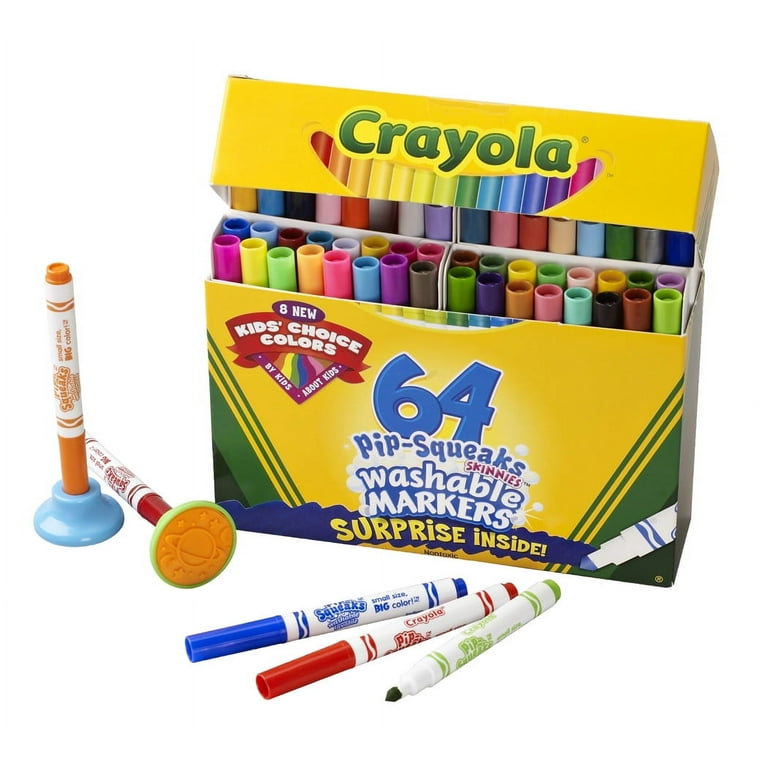 Crayola Washable Skinny Markers Pack Of 64