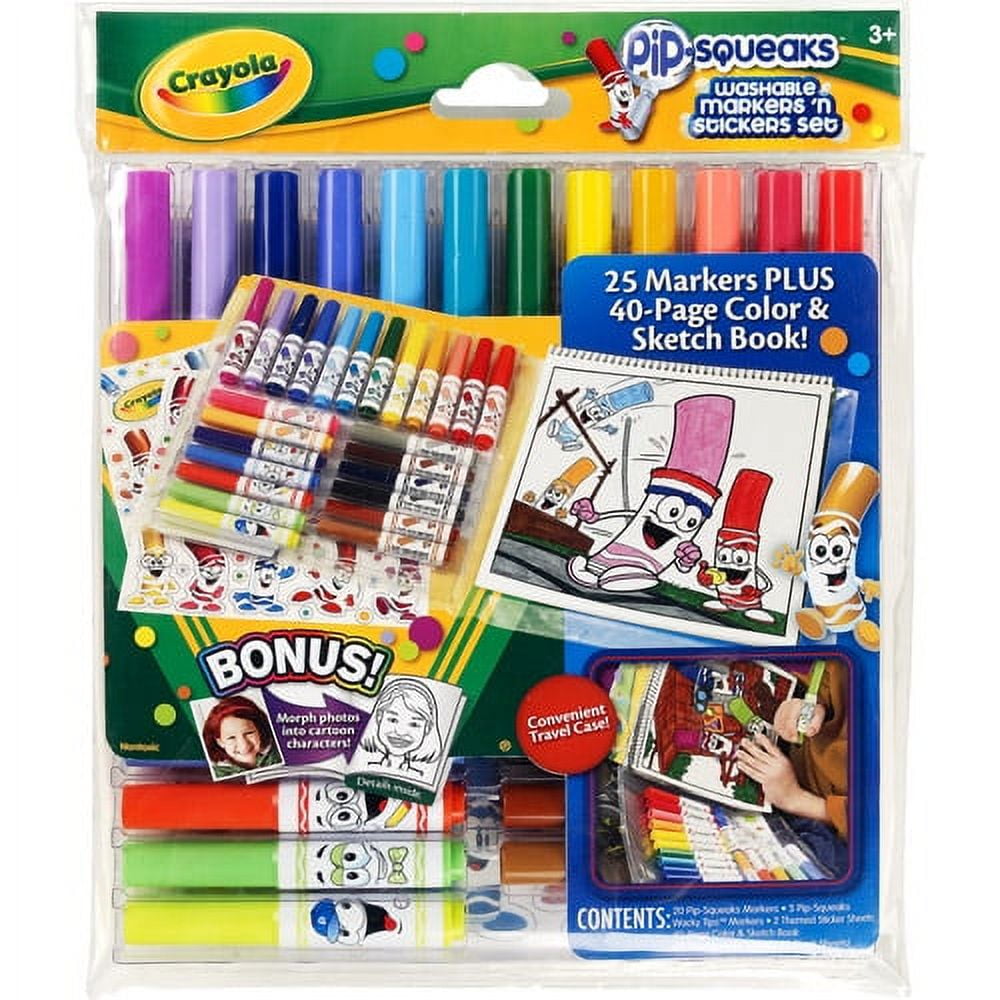 Crayola 4CT Black Pip Squeak Markers, Washable Non Toxic Markers, Thick  Markers, Gift for Boys Girls, Kids, Arts and Crafts, Christmas -  Norway