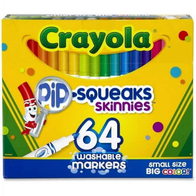 Crayola Marker - 4 mm Marker Point Size - Chisel, Conical Marker Point  Style - Retractable - Assorted Water Based Ink - Assorted Plastic Barrel -  10