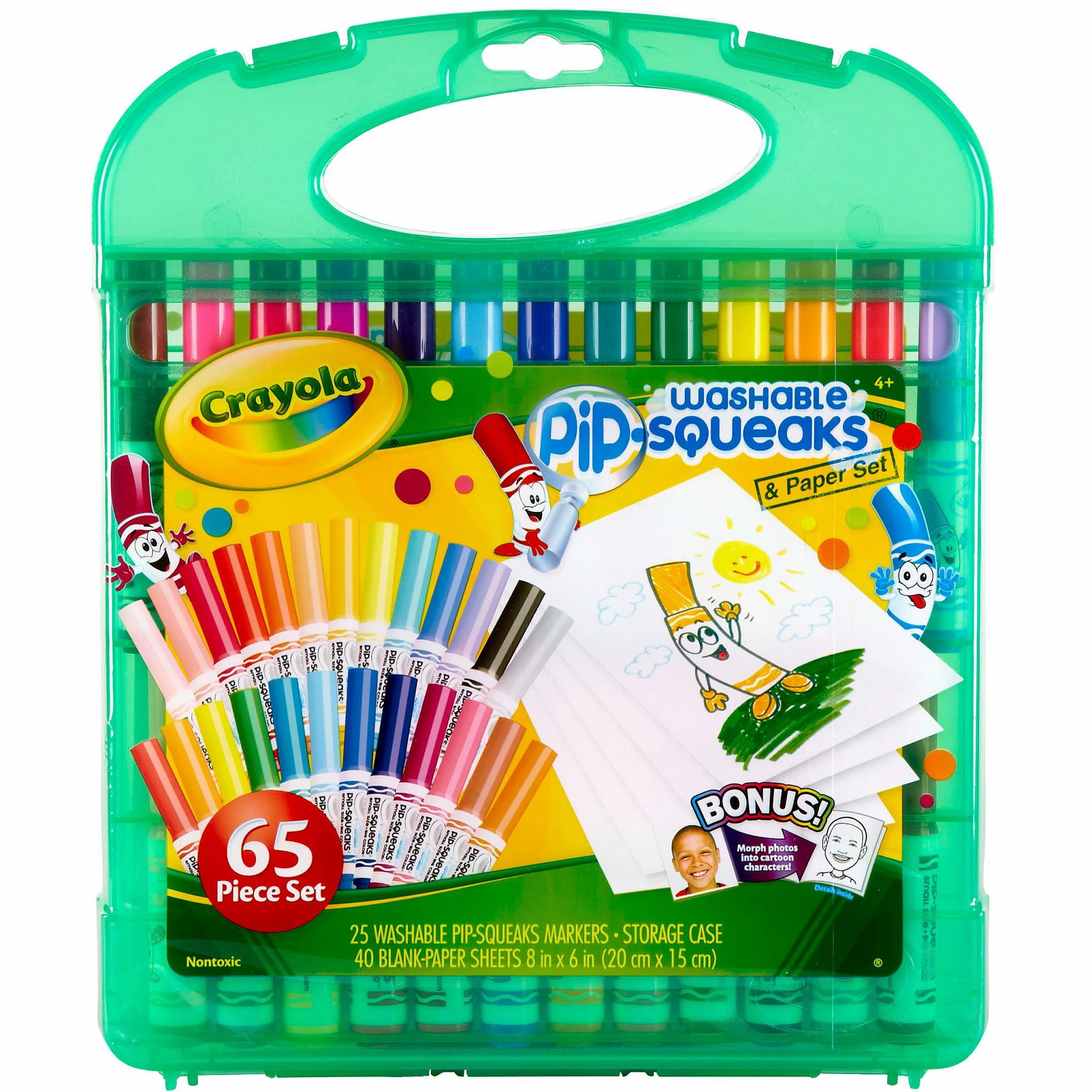 Crayola Pip Squeaks 25 Washable Markers Set, Back to School Essentials, Arts and Craft Supplies, Gift for Teachers and Kids, Ages 4+