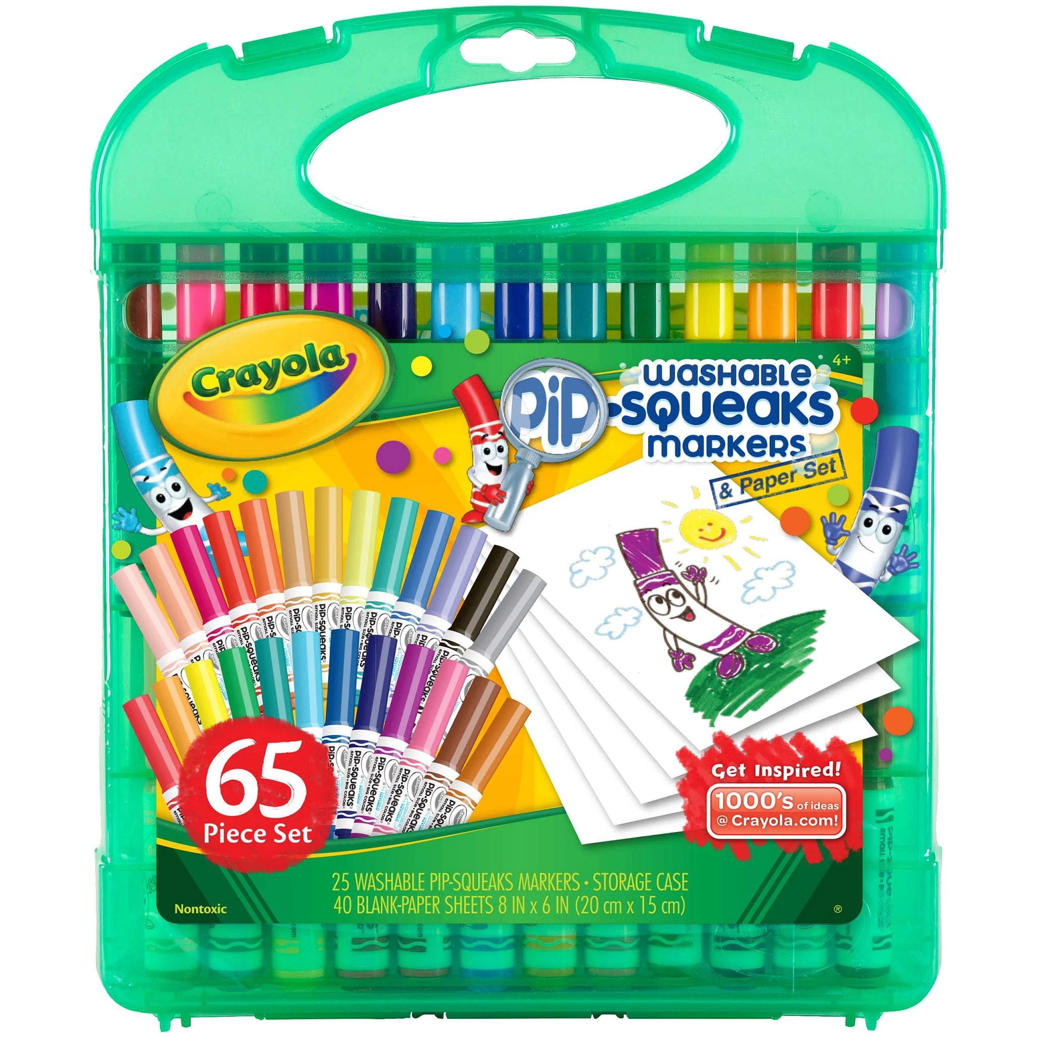 Crayola Colors of the World Broad Line Markers 24 Pack, Skin Tone Markers,  Stocking Stuffers, 24 Colors