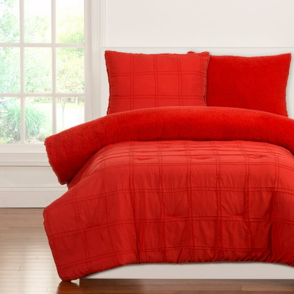 Crayola Playful Plush ScarletTwin Comforter Set