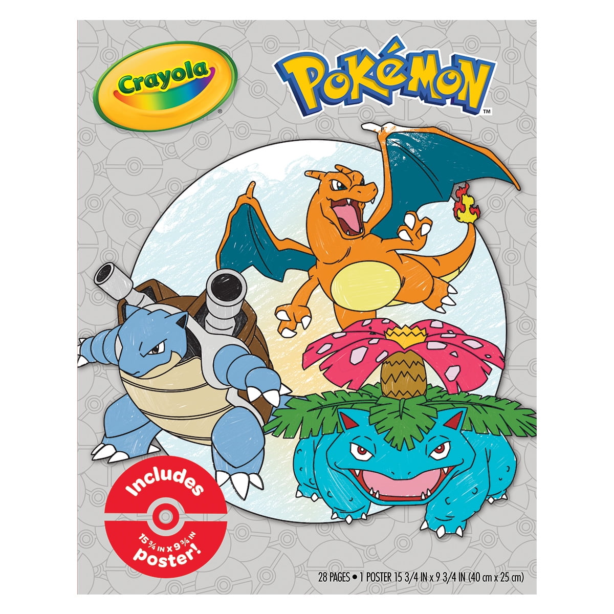 Crayola - Pokémon - Livro para colorir e autocolantes