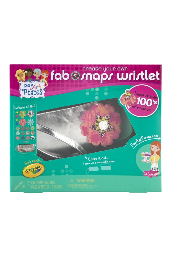 Crayola Pop Art Pixies Fab Snaps: Purse Wristlet