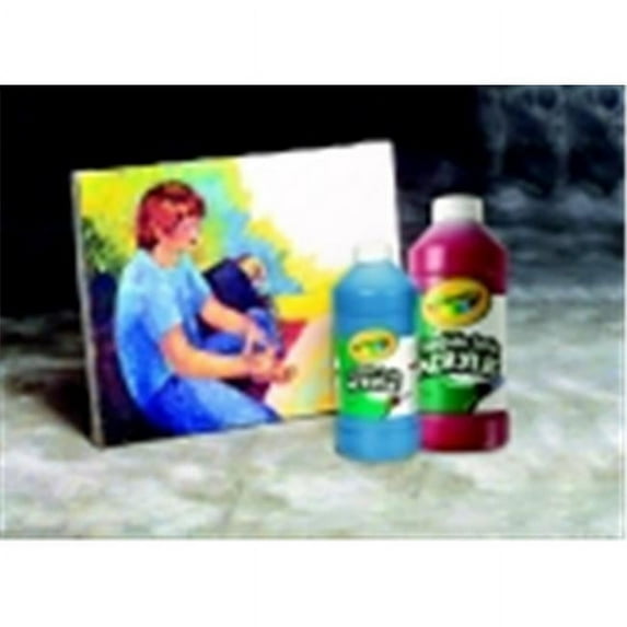 Crayola Portfolio Non-Toxic Acrylic Paint, 1 Pt Squeeze Bottle, Brilliant Blue Purple