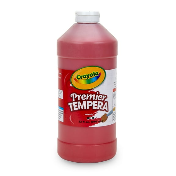 Crayola Premier Tempera Paint, 32 oz. Bottle, Red