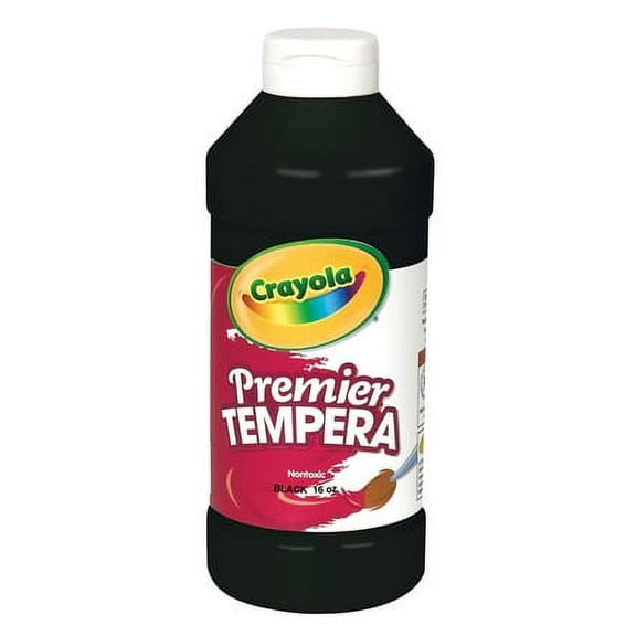 Crayola Premier Tempera Paint, Black, Pint