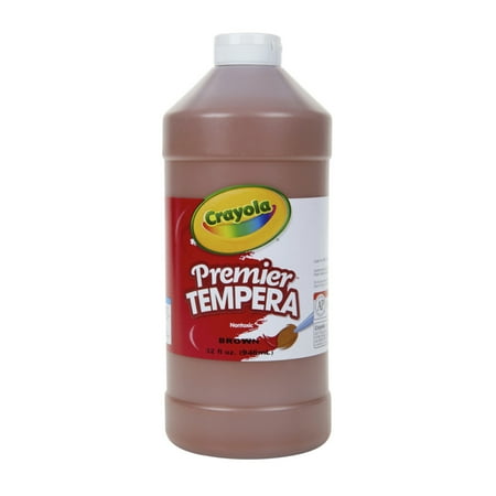 Crayola Premier Tempera Paint, Brown, Quart