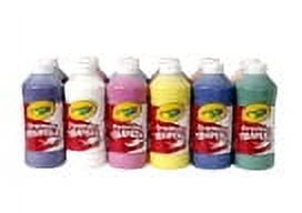Crayola Premier Liquid Tempera Paint Set, 1 Pint Squeeze Bottle, Assorted Vibrant Color, Set Of 12