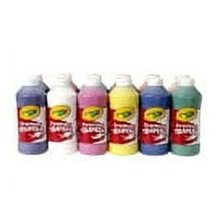 Crayola Premier Liquid Tempera Paint Set, 1 Pint Squeeze Bottle, Assorted Vibrant Color, Set Of 12