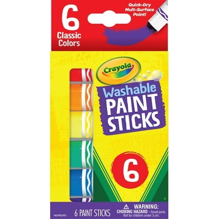 Crayola Quick Dry Paint Sticks, Assorted Colors, Washable Paint Set for Beginner Unisex Child price history and forecast - Crayola 54-6207