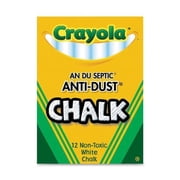 Crayola Chalkboard Chalk, White, 12 Count