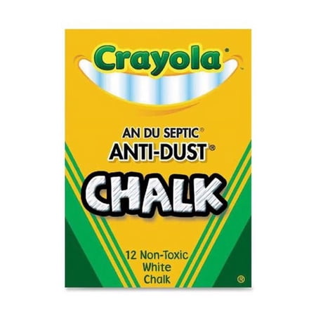 Crayola Chalkboard Chalk, White, 12 Count