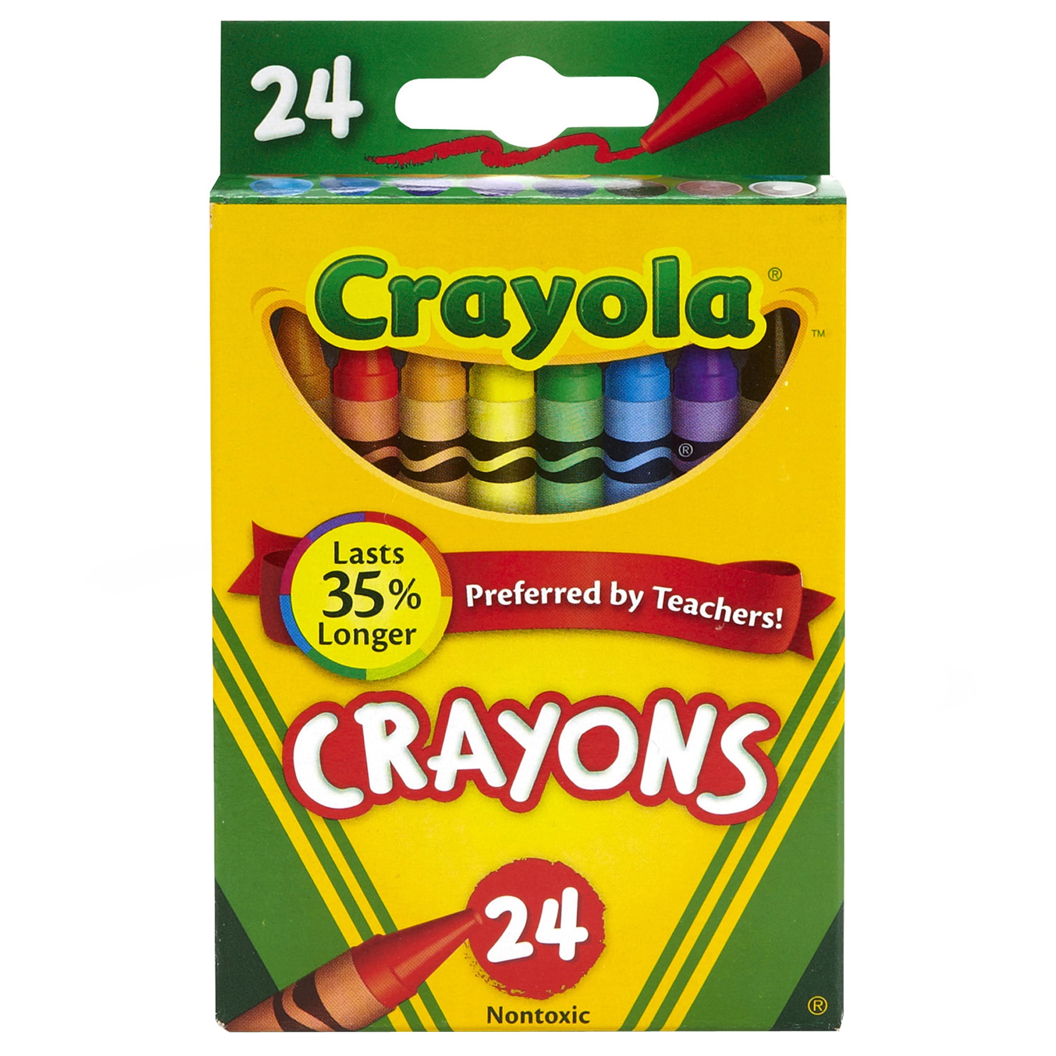 24 Colors Crayons Set Toddlers Non-Toxic Crayons Washable Paint Crayons Set  for Learning Drawing Easter Gift for Kids