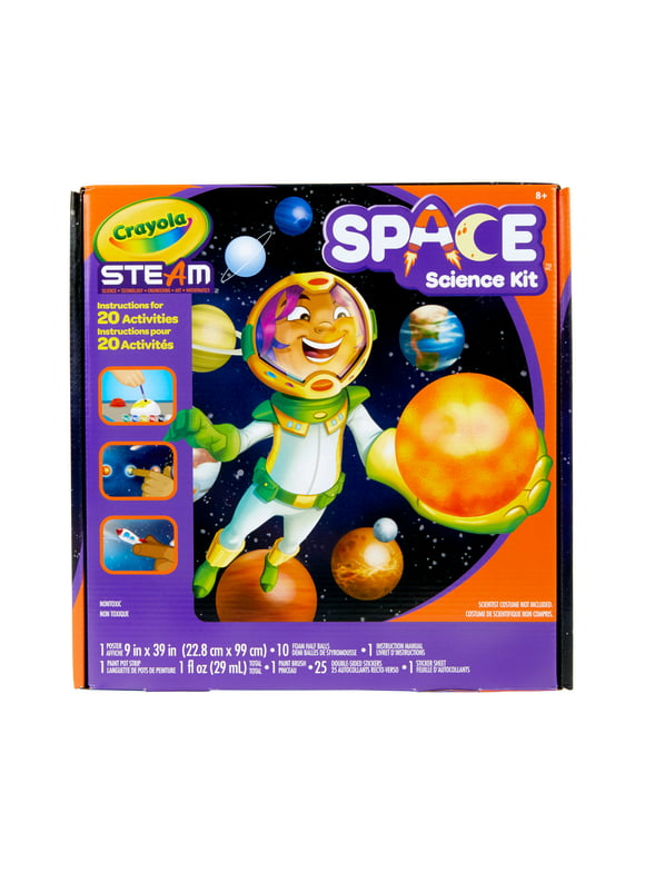 Crayola STEAM Solar System Science Kit, Educational Toy, Gift for Kids, Ages 7, 8, 9, 10